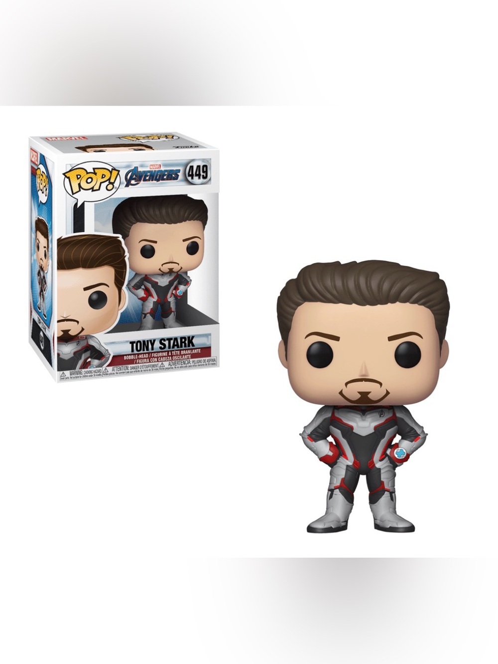Funko Tony Stark Pop! Vinyl Figure in Silver and Red